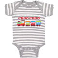Baby Clothes Choo Choo Kid's Toy Train Baby Bodysuits Boy & Girl Cotton