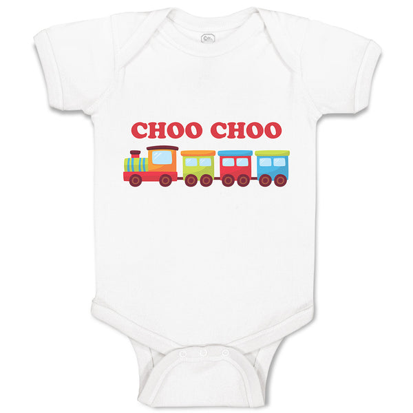 Baby Clothes Choo Choo Kid's Toy Train Baby Bodysuits Boy & Girl Cotton