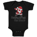Baby Clothes Dabbing Through The Snow Santa Claus Position Baby Bodysuits Cotton