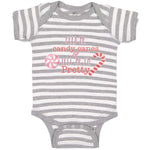 Baby Clothes Feed Me Candy Canes & Tell Me I'M Pretty Baby Bodysuits Cotton