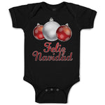 Baby Clothes Feliz Navidad An Christmas Decoration Hanging Balls Baby Bodysuits