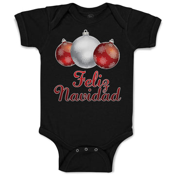 Baby Clothes Feliz Navidad An Christmas Decoration Hanging Balls Baby Bodysuits