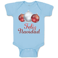 Baby Clothes Feliz Navidad An Christmas Decoration Hanging Balls Baby Bodysuits