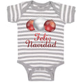 Baby Clothes Feliz Navidad An Christmas Decoration Hanging Balls Baby Bodysuits