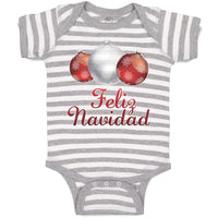 Baby Clothes Feliz Navidad An Christmas Decoration Hanging Balls Baby Bodysuits