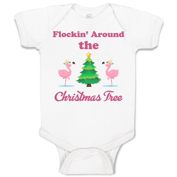 Flockin' Around The Christmas Tree with Flamingo Birds