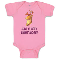 Baby Clothes Had A Very Shiny Nose! Deer Side View with Horns Wild Animal Cotton