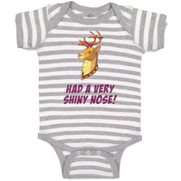 Baby Clothes Had A Very Shiny Nose! Deer Side View with Horns Wild Animal Cotton