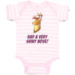 Baby Clothes Had A Very Shiny Nose! Deer Side View with Horns Wild Animal Cotton