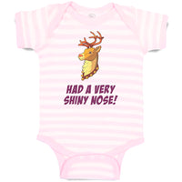 Baby Clothes Had A Very Shiny Nose! Deer Side View with Horns Wild Animal Cotton