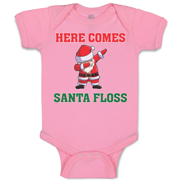 Baby Clothes Here Comes Santa Floss Dancing Baby Bodysuits Boy & Girl Cotton