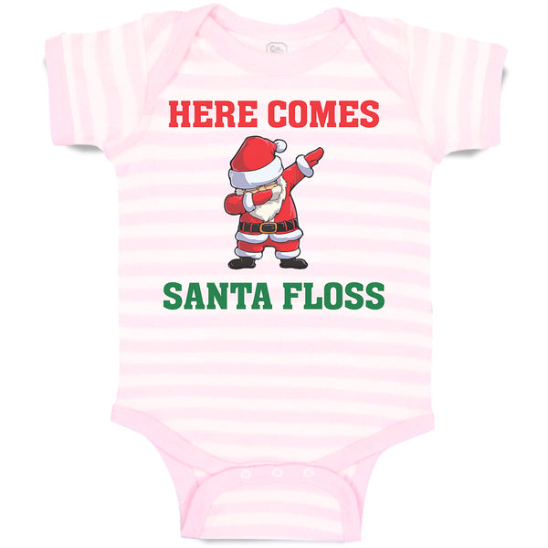 Baby Clothes Here Comes Santa Floss Dancing Baby Bodysuits Boy & Girl Cotton