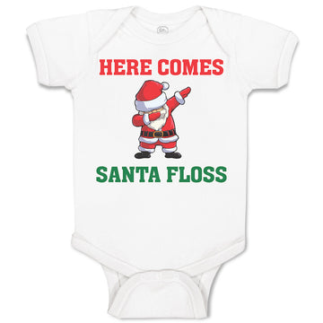 Baby Clothes Here Comes Santa Floss Dancing Baby Bodysuits Boy & Girl Cotton