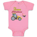 Baby Clothes I'M Digging Christmas with Construction Vehicle Baby Bodysuits