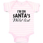 Baby Clothes I'M on Santa's Wild List Baby Bodysuits Boy & Girl Cotton