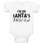 Baby Clothes I'M on Santa's Wild List Baby Bodysuits Boy & Girl Cotton
