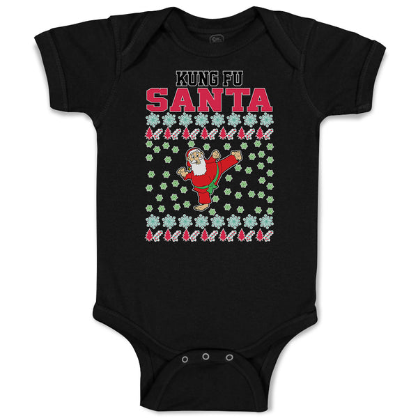 Baby Clothes Kung Fu Santa Funny Pose Baby Bodysuits Boy & Girl Cotton