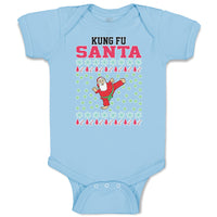 Baby Clothes Kung Fu Santa Funny Pose Baby Bodysuits Boy & Girl Cotton