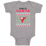 Baby Clothes Kung Fu Santa Funny Pose Baby Bodysuits Boy & Girl Cotton