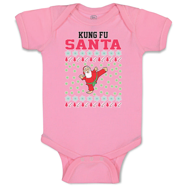 Baby Clothes Kung Fu Santa Funny Pose Baby Bodysuits Boy & Girl Cotton