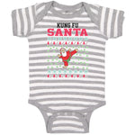 Baby Clothes Kung Fu Santa Funny Pose Baby Bodysuits Boy & Girl Cotton