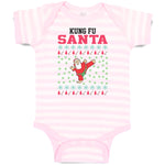 Baby Clothes Kung Fu Santa Funny Pose Baby Bodysuits Boy & Girl Cotton