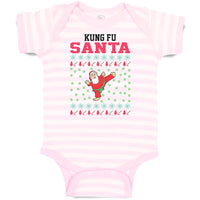 Baby Clothes Kung Fu Santa Funny Pose Baby Bodysuits Boy & Girl Cotton