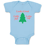 Baby Clothes Looks Great Little Lotta Full Lotta Sap with Green Pine Tree Cotton