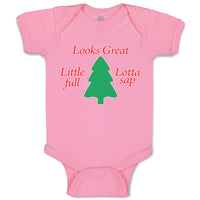 Baby Clothes Looks Great Little Lotta Full Lotta Sap with Green Pine Tree Cotton