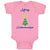 Baby Clothes Merry Christmahanukkah and 7 Candles Stands on Pine Tree Cotton