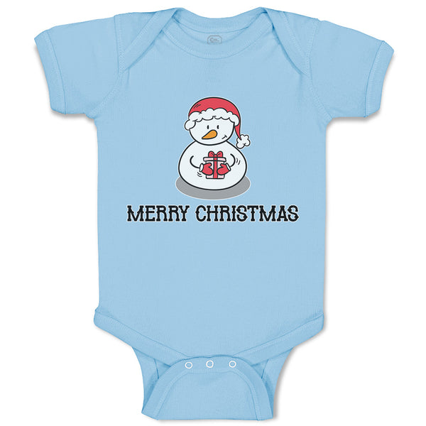 Baby Clothes Merry Christmas Snow Doll on Cap Baby Bodysuits Boy & Girl Cotton