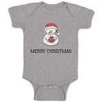 Baby Clothes Merry Christmas Snow Doll on Cap Baby Bodysuits Boy & Girl Cotton