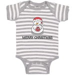 Baby Clothes Merry Christmas Snow Doll on Cap Baby Bodysuits Boy & Girl Cotton