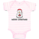 Baby Clothes Merry Christmas Snow Doll on Cap Baby Bodysuits Boy & Girl Cotton