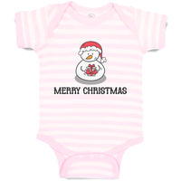 Baby Clothes Merry Christmas Snow Doll on Cap Baby Bodysuits Boy & Girl Cotton