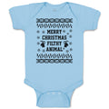 Baby Clothes Merry Christmas Filthy Animal Silhouette Deer Patterns Cotton