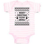 Baby Clothes Merry Christmas Filthy Animal Silhouette Deer Patterns Cotton