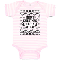 Baby Clothes Merry Christmas Filthy Animal Silhouette Deer Patterns Cotton