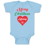 Baby Clothes Merry Christmas Mommy Love Heart Baby Bodysuits Boy & Girl Cotton