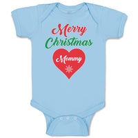 Baby Clothes Merry Christmas Mommy Love Heart Baby Bodysuits Boy & Girl Cotton