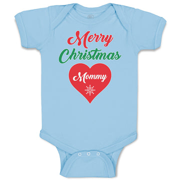 Baby Clothes Merry Christmas Mommy Love Heart Baby Bodysuits Boy & Girl Cotton