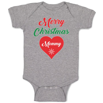 Baby Clothes Merry Christmas Mommy Love Heart Baby Bodysuits Boy & Girl Cotton