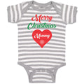 Baby Clothes Merry Christmas Mommy Love Heart Baby Bodysuits Boy & Girl Cotton