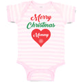 Baby Clothes Merry Christmas Mommy Love Heart Baby Bodysuits Boy & Girl Cotton