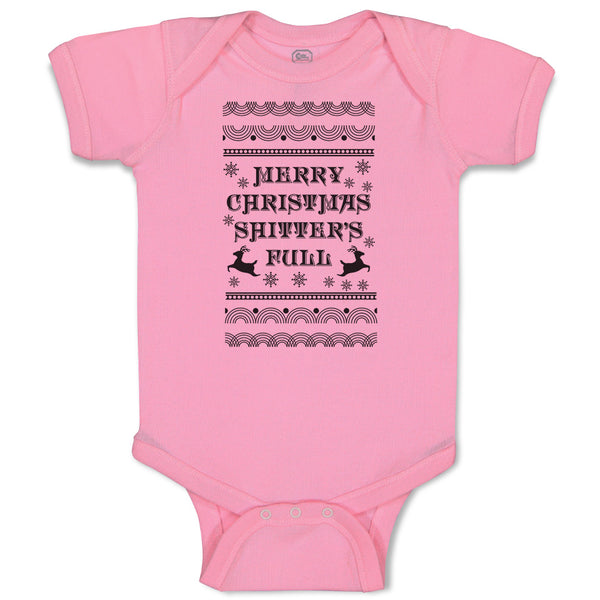 Baby Clothes Merry Christmas Shitters Full Baby Bodysuits Boy & Girl Cotton