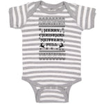 Baby Clothes Merry Christmas Shitters Full Baby Bodysuits Boy & Girl Cotton