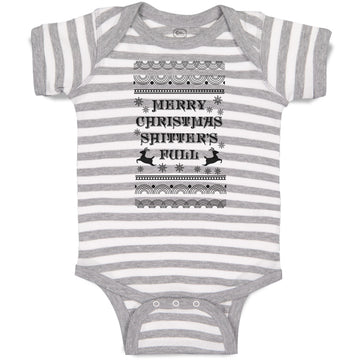 Baby Clothes Merry Christmas Shitters Full Baby Bodysuits Boy & Girl Cotton