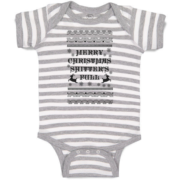 Baby Clothes Merry Christmas Shitters Full Baby Bodysuits Boy & Girl Cotton