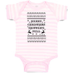 Baby Clothes Merry Christmas Shitters Full Baby Bodysuits Boy & Girl Cotton