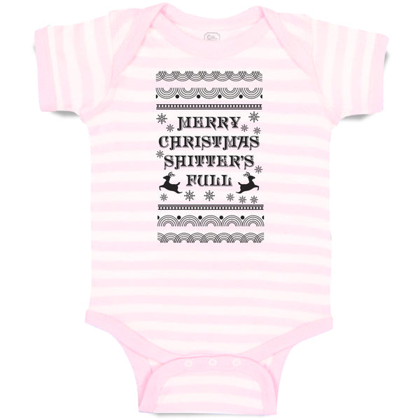 Baby Clothes Merry Christmas Shitters Full Baby Bodysuits Boy & Girl Cotton